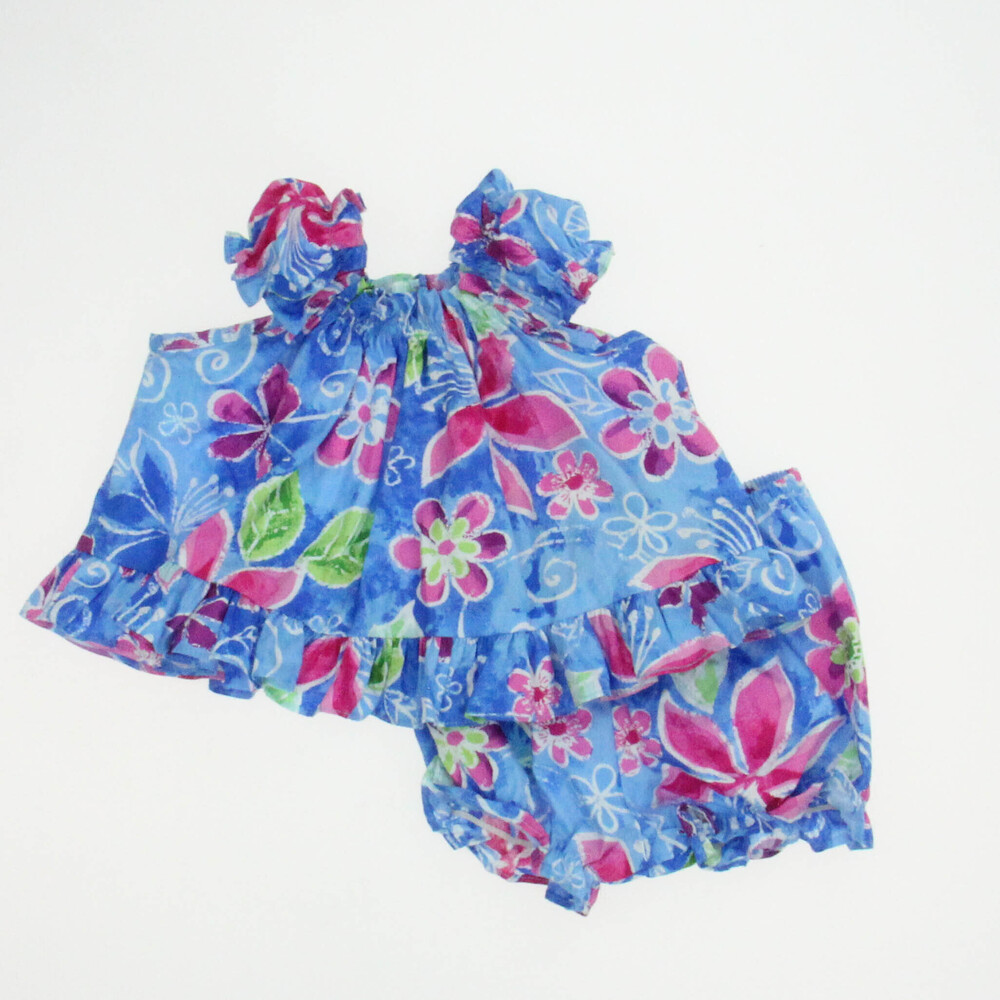 RJC Boys Blue Floral Apparel Sets size: 6 Months